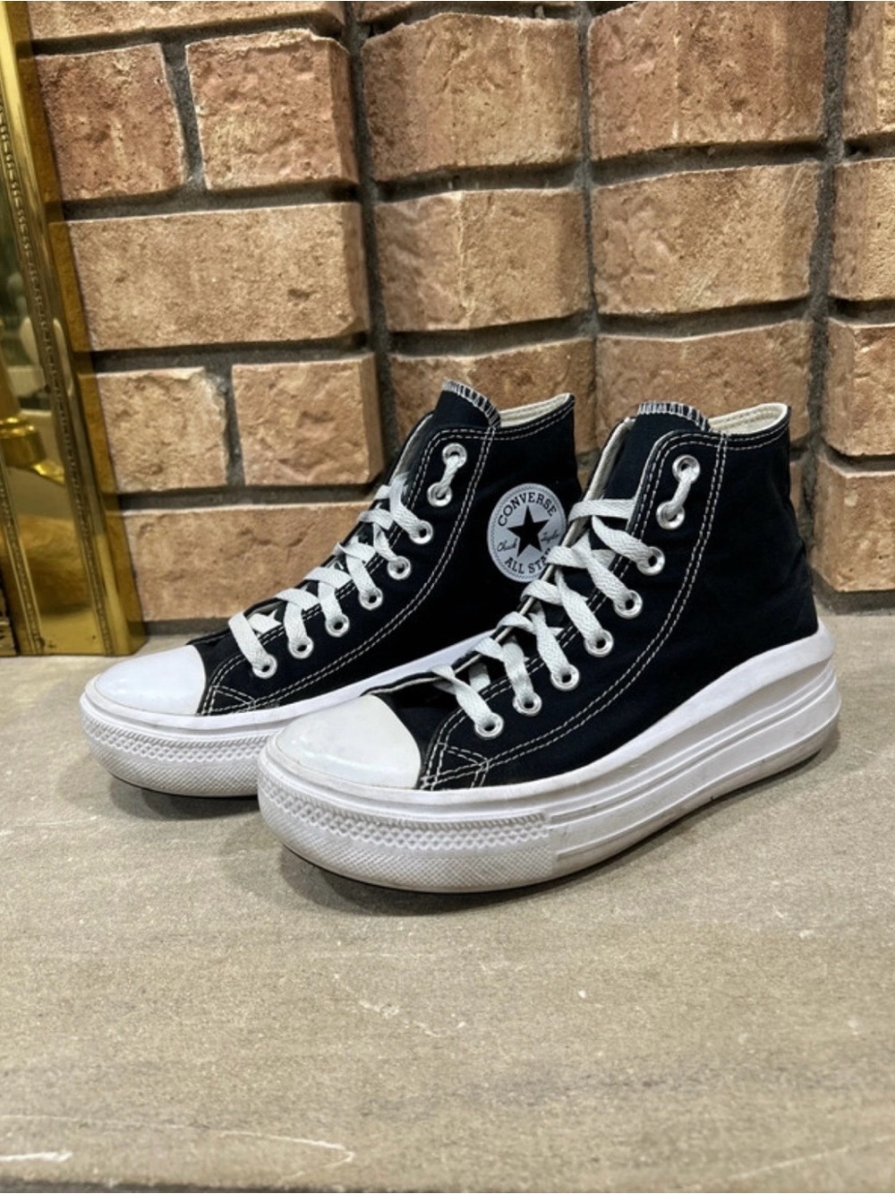 Converse Chuck Taylor All Star Platform sneakers High top Black women’s size 7.5